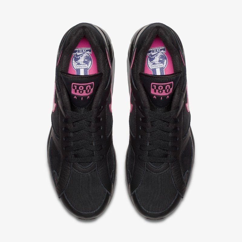 Nike air max 180 black and pink best sale